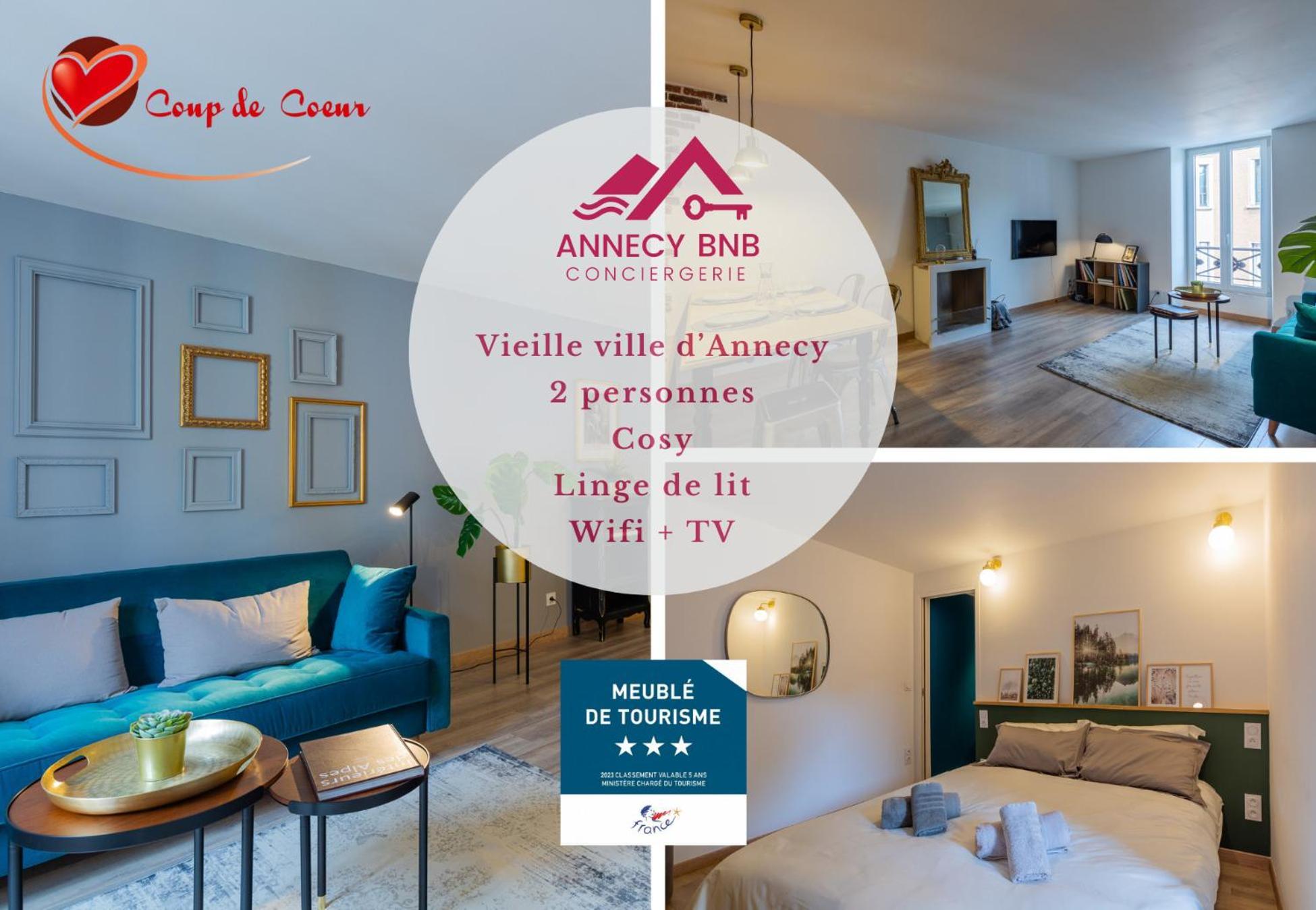 Les Cordeliers: 2 Pers, Cosy & Coeur Vieille Ville Annecy Eksteriør bilde